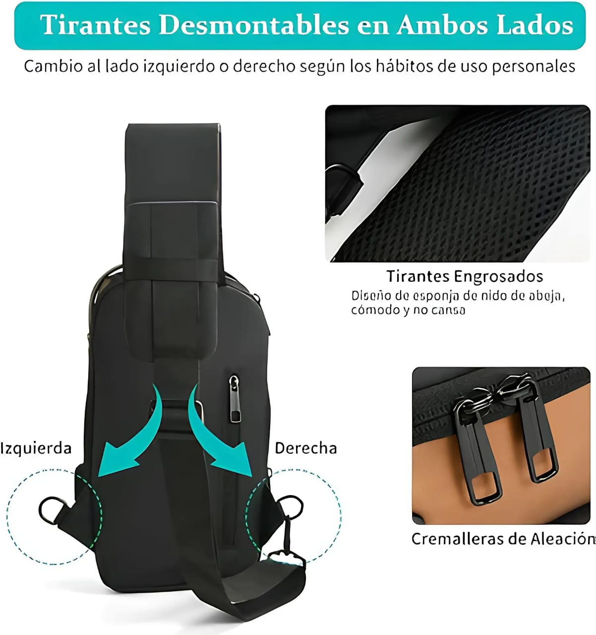 Mochila Elegante de Mano Antirrobo